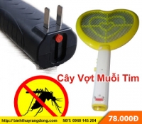 Vợt muỗi tim, vợt muỗi sạc điện, vợt muỗi bán sỉ, cửa hàng bán sỉ vợt muỗi, bán điện gia dụng giá rẻ nhất
