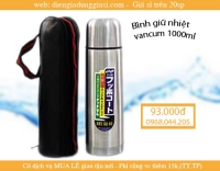 Bình giữ nhiệt INOX, bình giữ nhiệt 1000ml, quà tặng bình giữ nhiệt bán sỉ, đại lý bán sỉ bình giữ nhiệt giá rẻ nhất