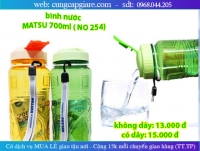 Bình nước nhựa, Bình nước MATSU, Bình nước 700ml, bình nước Duy Tân (No 254)