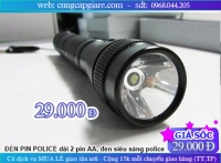 Đèn siêu sáng police, đèn pin cầm tay giá bán sỉ, của hàng bán sỉ đèn pin cầm tay giá rẻ nhất, đại lý điện gia dụng giá rẻ nhất