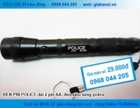 ĐÈN PIN POLICE dài 2 pin AA, đèn pin giá sỉ, của hàng bán sỉ đèn pin sạc giá rẻ nhất, đại lý điện gia dụng giá rẻ nhất