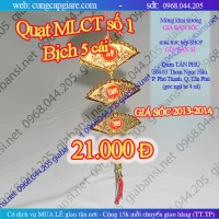 Quạt MLCT số 1, bịch 5 dây, quạt treo tết, dây quạt vàng, trang trí tết giá rẻ nhất